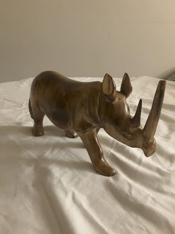 Hand Carved Rhino