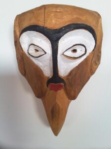 Vintage hand made huge decorative face Mask-III