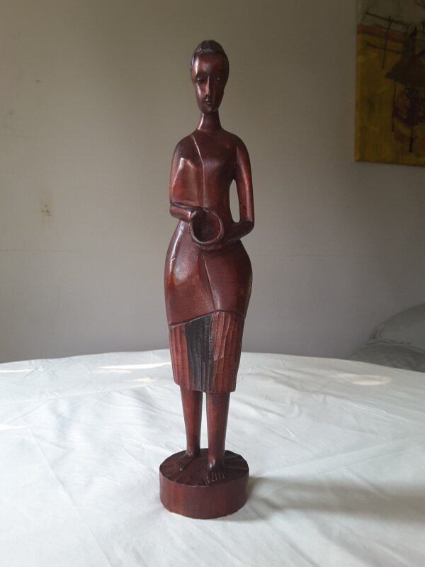 Wooden curving of an African woman